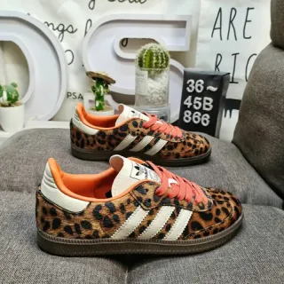 Adidas Samba Leopard-Print Lifestyle Sneakers