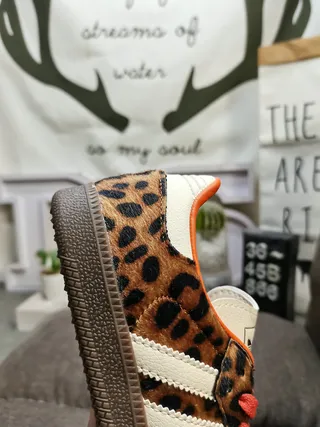Adidas Samba Leopard-Print Lifestyle Sneakers 3