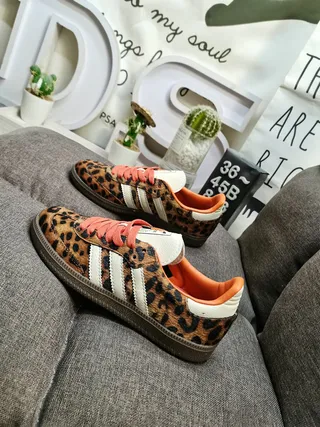 Adidas Samba Leopard-Print Lifestyle Sneakers 7