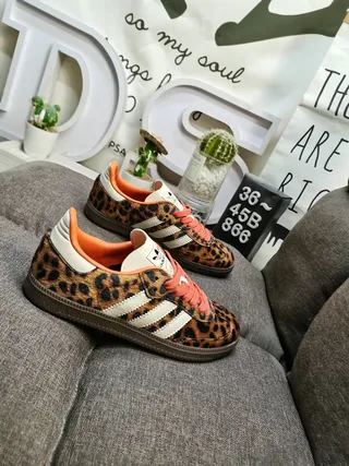 Adidas Samba Leopard-Print Lifestyle Sneakers 9