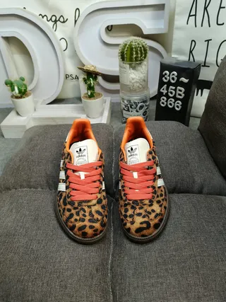 Adidas Samba Leopard-Print Lifestyle Sneakers 10