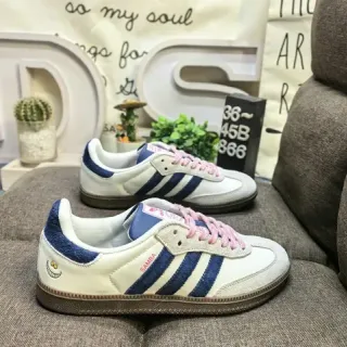Adidas Samba Off-White Navy Pink लाइफस्टाइल स्नीकर