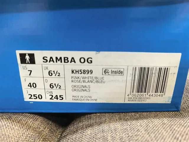Adidas Samba Off-White Navy Pink Lifestyle Sneakers 2