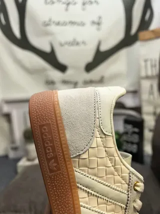 Adidas Samba OG बेज बुना हुआ लाइफस्टाइल स्नीकर 3