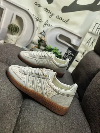 Adidas Samba OG बेज बुना हुआ लाइफस्टाइल स्नीकर 7