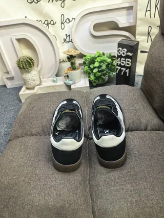 Adidas Samba OG Black Cream Lace-Overlay Lifestyle Sneakers 8