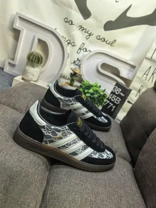Adidas Samba OG Black Cream Lace-Overlay Lifestyle Sneakers 9