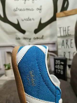 Adidas Samba OG Blue and White Lifestyle Sneakers 3