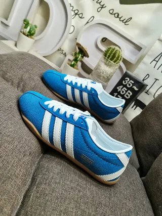 Adidas Samba OG Blue and White Lifestyle Sneakers 7