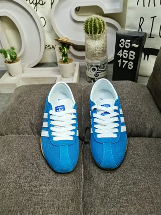 Adidas Samba OG Blue and White Lifestyle Sneakers 10