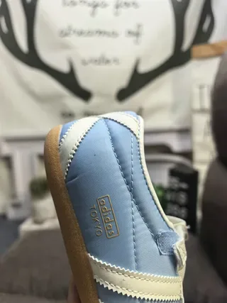Adidas Samba OG Light Blue and White Lifestyle Sneakers 3