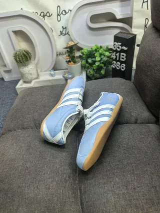 Adidas Samba OG Light Blue and White Lifestyle Sneakers 6