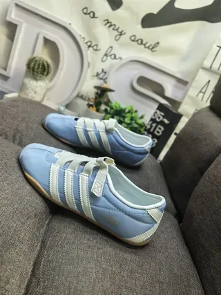 Adidas Samba OG Light Blue and White Lifestyle Sneakers 7