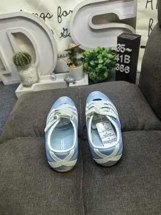 Adidas Samba OG Light Blue and White Lifestyle Sneakers 8