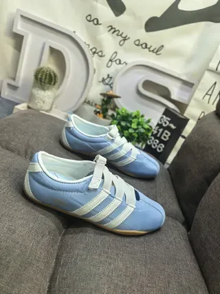 Adidas Samba OG Light Blue and White Lifestyle Sneakers 9