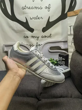 Adidas Samba OG Metallic Silver Cream Lifestyle Sneakers 5