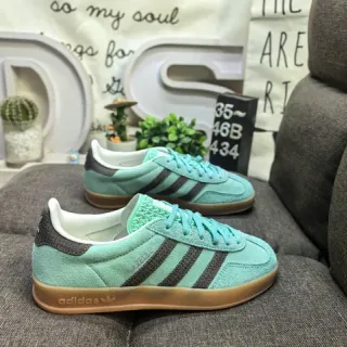 Adidas Samba OG Mint Green Brown Suede Lifestyle Sneakers