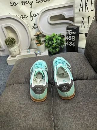 Adidas Samba OG Mint Green Brown Suede Lifestyle Sneakers 8