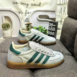 Adidas Samba OG Off-White and Forest Green Lifestyle Sneakers