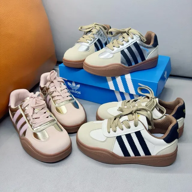Adidas Samba Sneakers Lifestyle Rose Pastel Métalliques 3