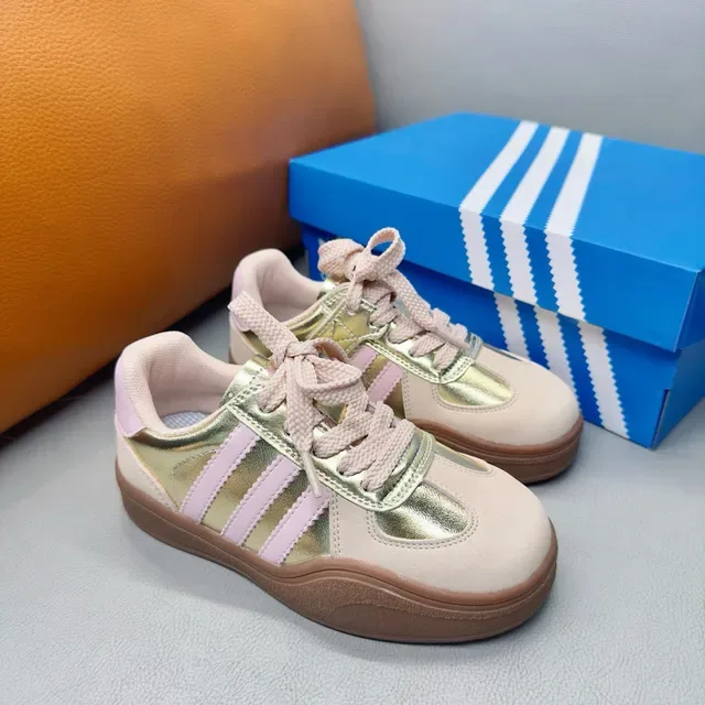 Adidas Samba Sneakers Lifestyle Rose Pastel Métalliques 23