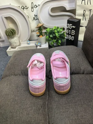 Adidas Samba Pink and Gray Lifestyle Sneakers 8