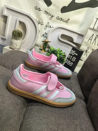Adidas Samba Pink and Gray Lifestyle Sneakers 9
