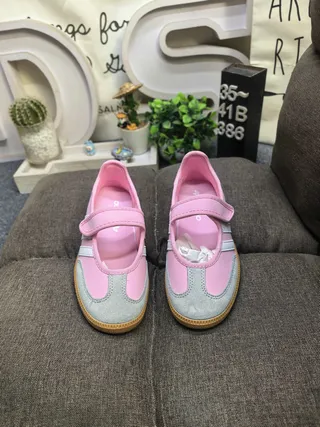 Adidas Samba Pink and Gray Lifestyle Sneakers 10