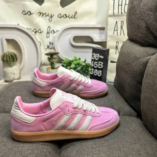 Adidas Samba गुलाबी फटा चमड़ा लाइफस्टाइल स्नीकर