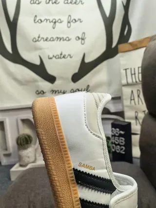 Adidas Samba White Black Gum Lifestyle Sneakers 3