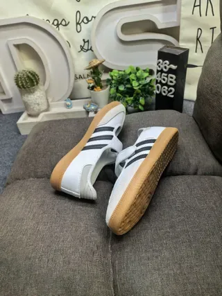 Adidas Samba White Black Gum Lifestyle Sneakers 6