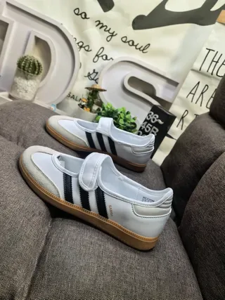 Adidas Samba White Black Gum Lifestyle Sneakers 7
