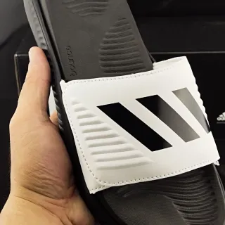 Adidas Slide White and Black Slippers