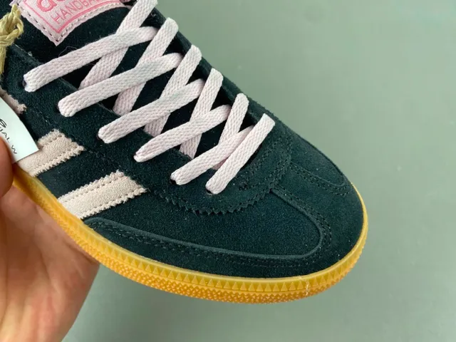Adidas Spezial Black and Pink Suede Lifestyle Sneakers 2