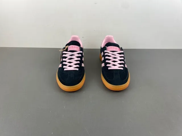 Adidas Spezial Black and Pink Suede Lifestyle Sneakers 11