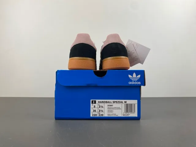 Adidas Spezial Black and Pink Suede Lifestyle Sneakers 17