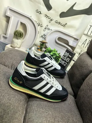 Adidas Spezial Black White Lime Green Lifestyle Sneakers 9
