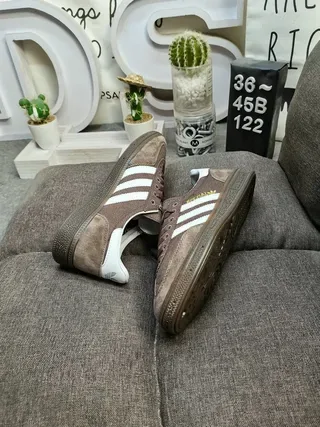 Adidas Spezial Brown and White Corduroy Suede Lifestyle Sneakers 6