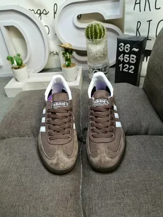 Adidas Spezial Brown and White Corduroy Suede Lifestyle Sneakers 10