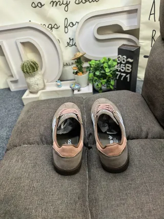 Adidas Spezial Brown Pink Suede Upper Three-Stripe Side Panel Lifestyle Sneakers 8