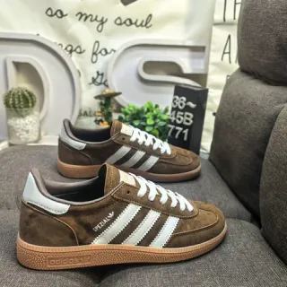 Adidas Spezial Brown Suede White Stripe Lifestyle Sneakers