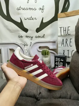Adidas Spezial Burgundy Corduroy Lifestyle Sneakers 5