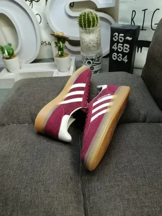Adidas Spezial Burgundy Corduroy Lifestyle Sneakers 6