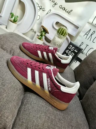 Adidas Spezial Burgundy Corduroy Lifestyle Sneakers 7