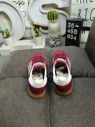 Adidas Spezial Burgundy Corduroy Lifestyle Sneakers 8