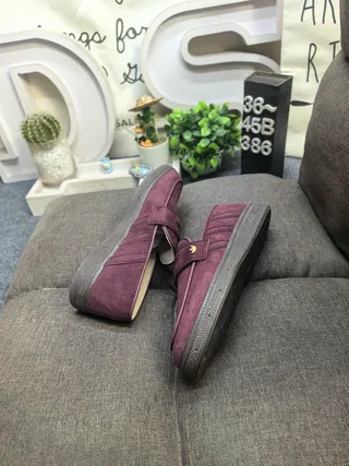 Adidas Spezial Burgundy Suede Loafers 6