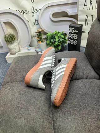 Adidas Spezial Gray and Cream Suede Lifestyle Sneakers 6