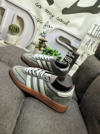 Adidas Spezial Gray and Cream Suede Lifestyle Sneakers 7