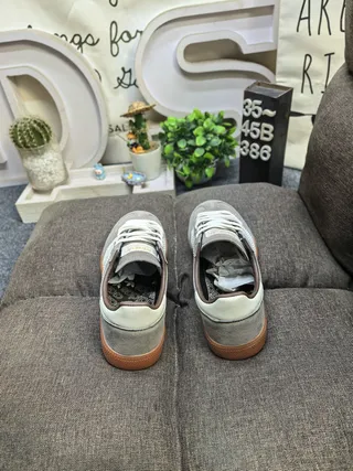 Adidas Spezial Gray and Cream Suede Lifestyle Sneakers 8