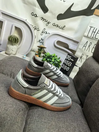Adidas Spezial Gray and Cream Suede Lifestyle Sneakers 9